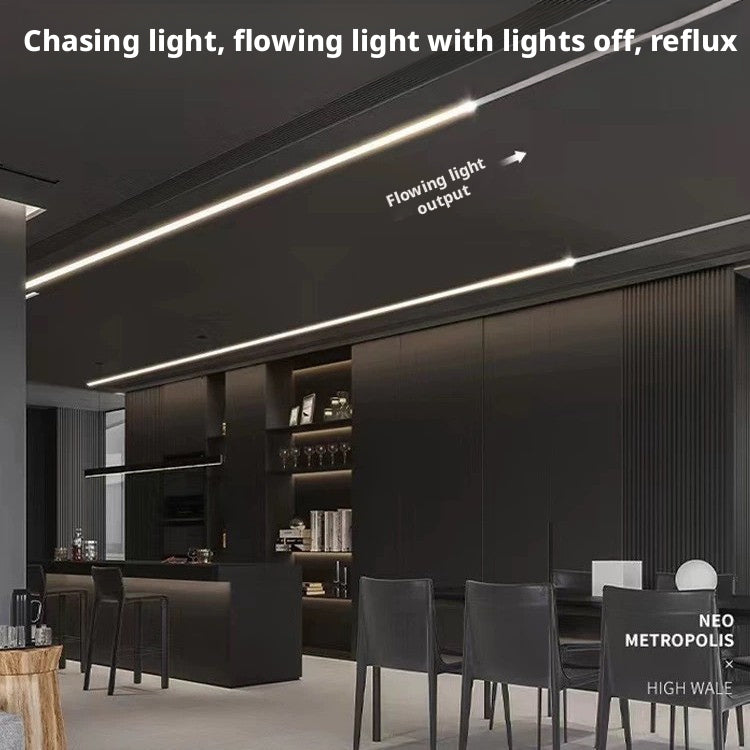 Fita de LED COB 8mm com Água Corrente | DC24V WS2811 SPI | Luz Inteligente de Perseguição com Alto CRI