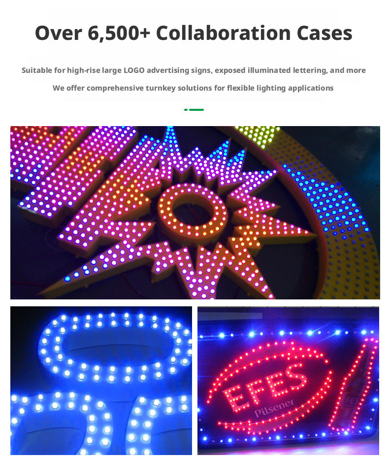 12V 9mm LED Pixel String Light for Signage & Channel Letters (Waterproof)