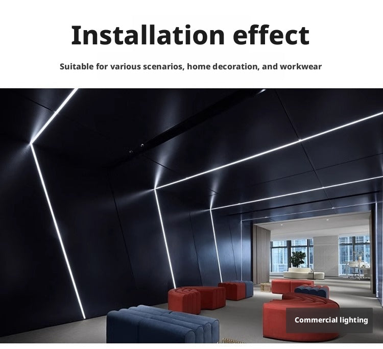 Fita de LED COB sem driver 220V | Iluminação Linear Embutida para Teto e Sancas | Autoadesiva, Alto Brilho