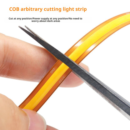 Fita de LED COB de Corte Livre 528LEDs/m 8mm 12V/24V Iluminação de Armário com Alto CRI