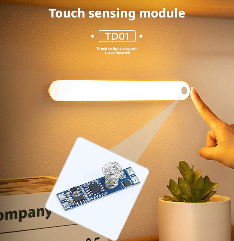 Interruptor de Sensor de Toque para Gabinete 4A | Dimmer Contínuo Embutido para Luminárias Lineares de Alumínio