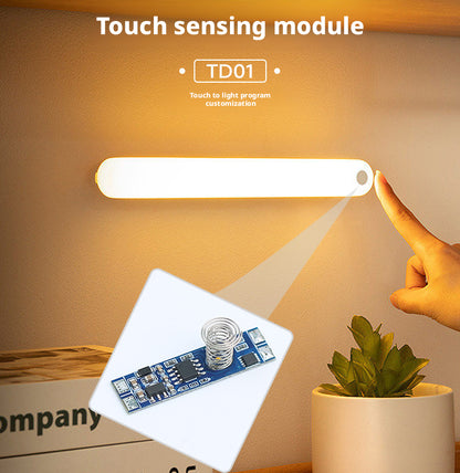 Interruptor de Sensor de Toque para Gabinete 4A | Dimmer Contínuo Embutido para Luminárias Lineares de Alumínio
