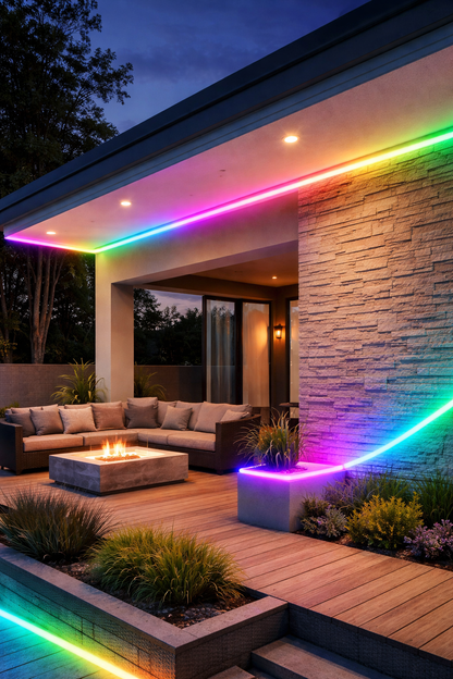 Kit de Fita de LED Neon Flex RGBIC | À Prova d'Água IP65, Controle por Aplicativo