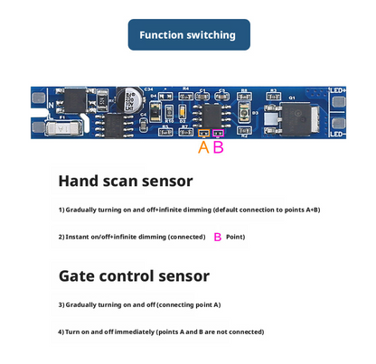 Interruptor atenuador por barrido manual para tiras LED de alto voltaje | CA 110V-220V