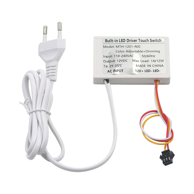 Interruptor sensor táctil para espejo LED 12V 24V regulador ultrafino de 8 mm