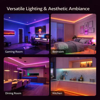 Fita de LED COB Ultradelgada de 3mm 12V/24V Iluminação Linear Flexível Autoadesiva