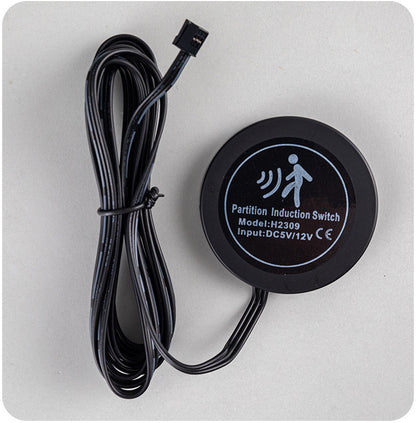 Luz de Fita LED COB com Sensor de Toque Manual para Armários e Vitrines | Iluminação Inteligente Autoadesiva com Sensor de Indução