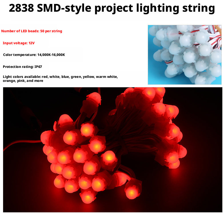 12V 9mm LED Pixel String Light for Signage & Channel Letters (Waterproof)