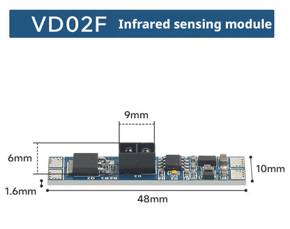 Interruptor Sensor Inteligente Infravermelho 12V/24V com Acionamento por Aceno de Mão e Abertura de Porta para Luzes de Armários e Guarda-Roupas