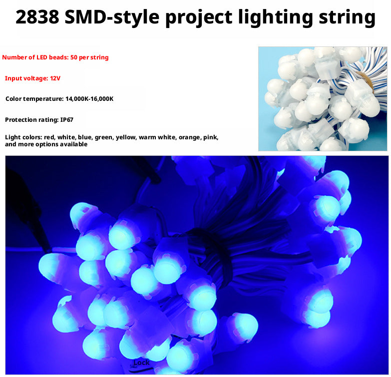 12V 9mm LED Pixel String Light for Signage & Channel Letters (Waterproof)