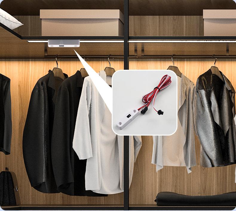 Infrared Hand Wave Sensor Switch for LED Strip Lights DC 5–24V | Dimmable Cabinet Lighting Control