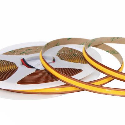 Fita de LED COB de Corte Livre 528LEDs/m 8mm 12V/24V Iluminação de Armário com Alto CRI