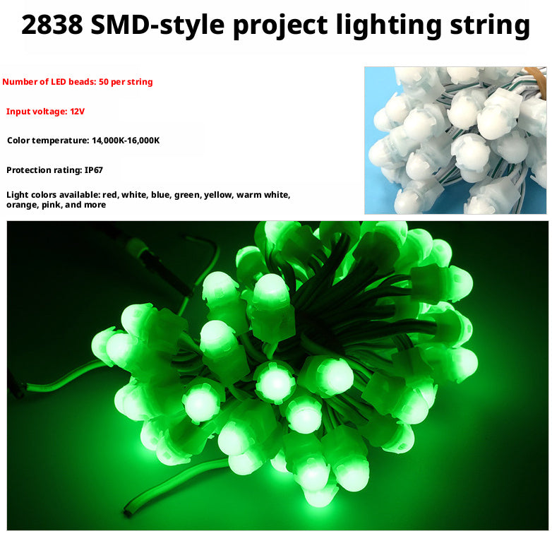 12V 9mm LED Pixel String Light for Signage & Channel Letters (Waterproof)