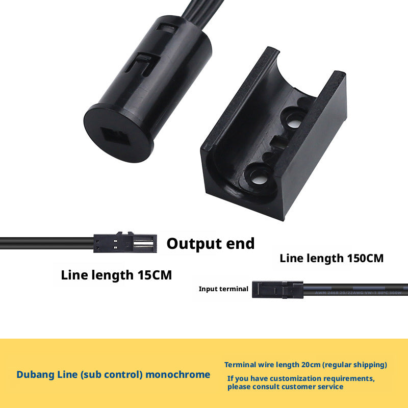 Sensor infravermelho de onda manual DC 5–24V para iluminação de armários e guarda-roupas