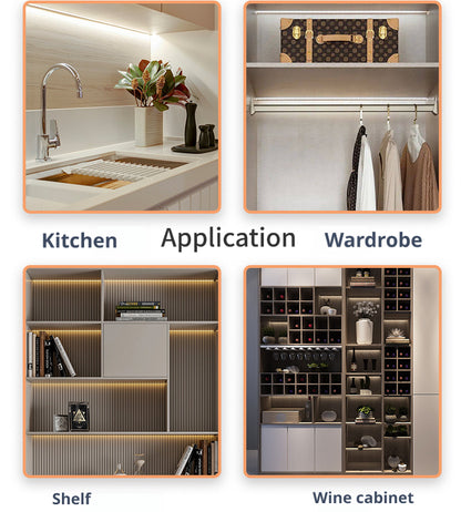 Sensor infravermelho de onda manual DC 5–24V para iluminação de armários e guarda-roupas