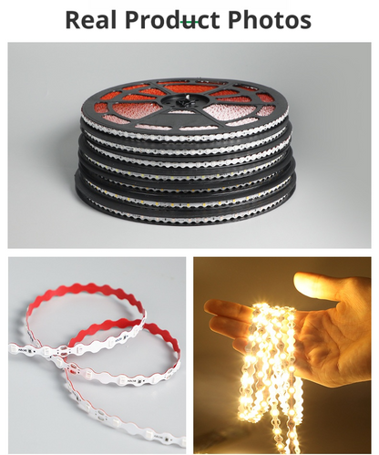 2835 S Shape LED Strip Light 12V IP65 Flexible Wave Strip for Sign Lighting