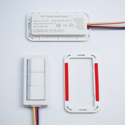 Interruptor sensor táctil para espejo LED 12V 24V regulador ultrafino de 8 mm