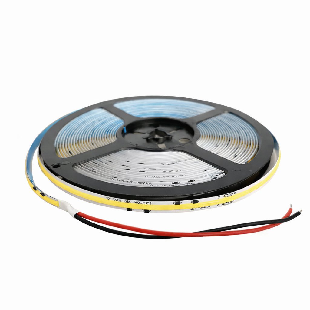 Fita de LED COB sem driver 220V | Iluminação Linear Embutida para Teto e Sancas | Autoadesiva, Alto Brilho